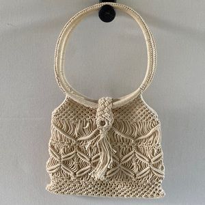 Macrame Bag with round handles